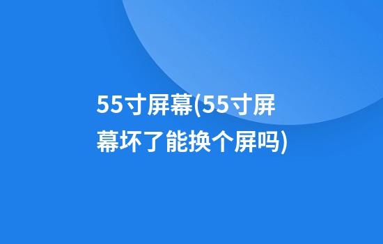 5.5寸屏幕(55寸屏幕坏了能换个屏吗)